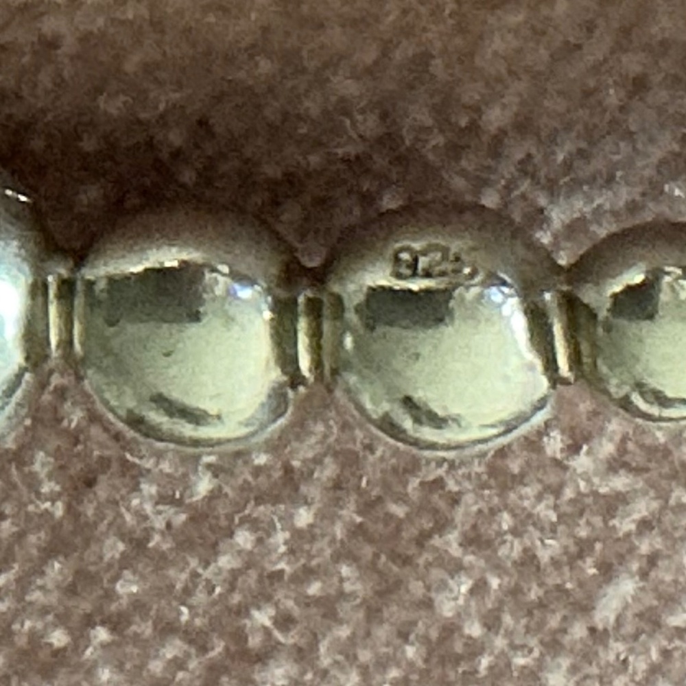 Michael Dawkins Set of 3 Ball Silver Bangles - Picture 6 of 7